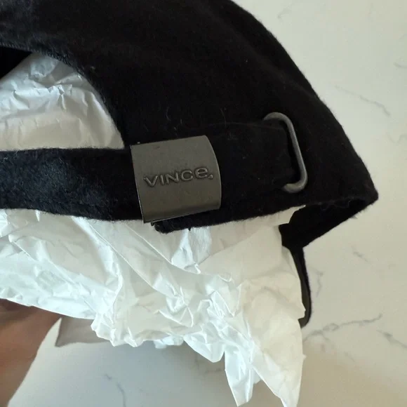 NWT Vince Cashmere Leather Women’s Baseball Hat - Picture 7 of 9